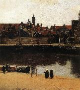 VERMEER VAN DELFT, Jan View of Delft (detail) wt USA oil painting reproduction